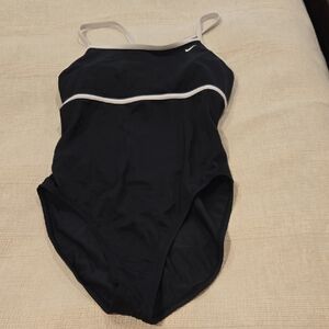 Nike Black and White One-Piece Swimsuit
